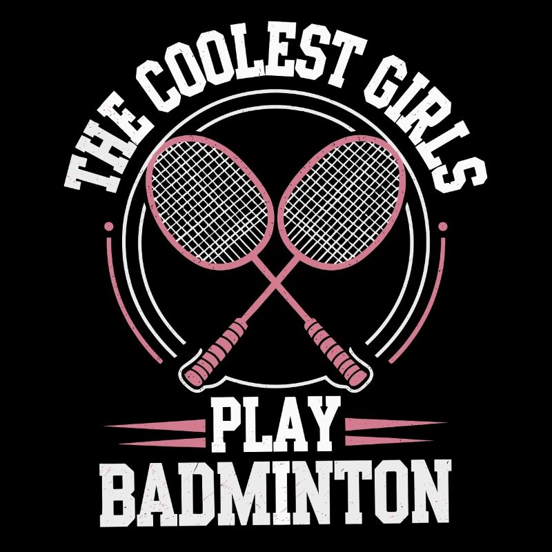 Conception de fille de badminton