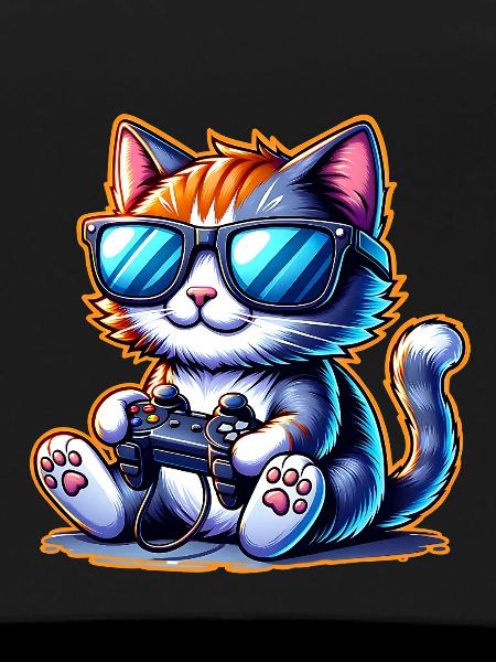 Cat Gaming Gamer