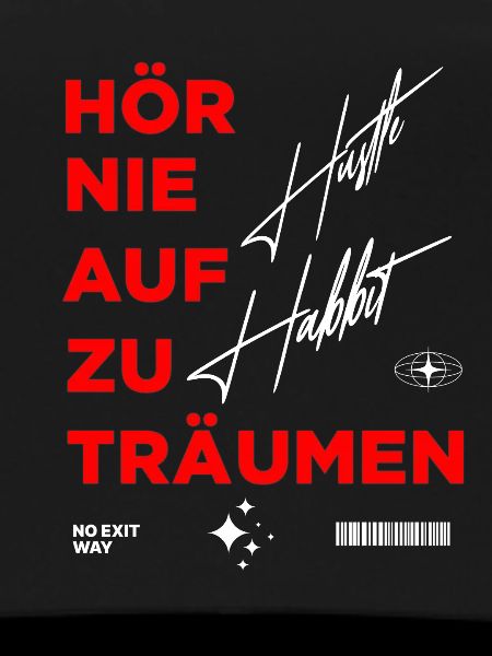 Tendance motivante Conception d’impression graphique