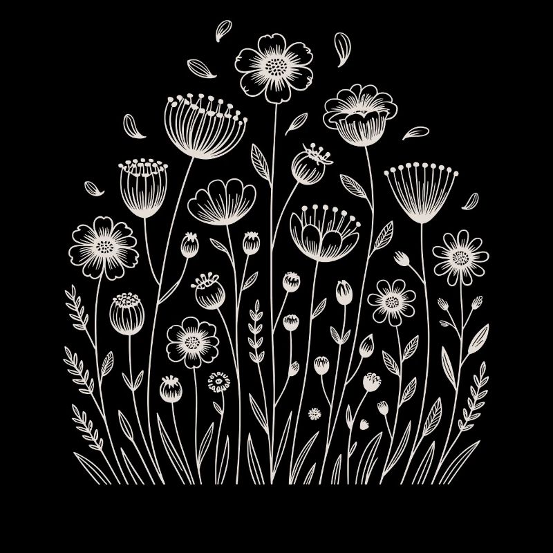Verspieltes Blumenmuster