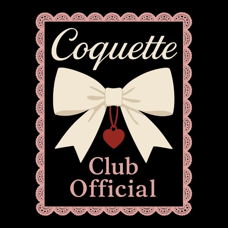 Coquette Aesthetic Bow Pattern Girly Pastel