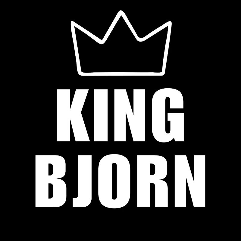 König Björn Krone Shirt – Name beginnt mit B