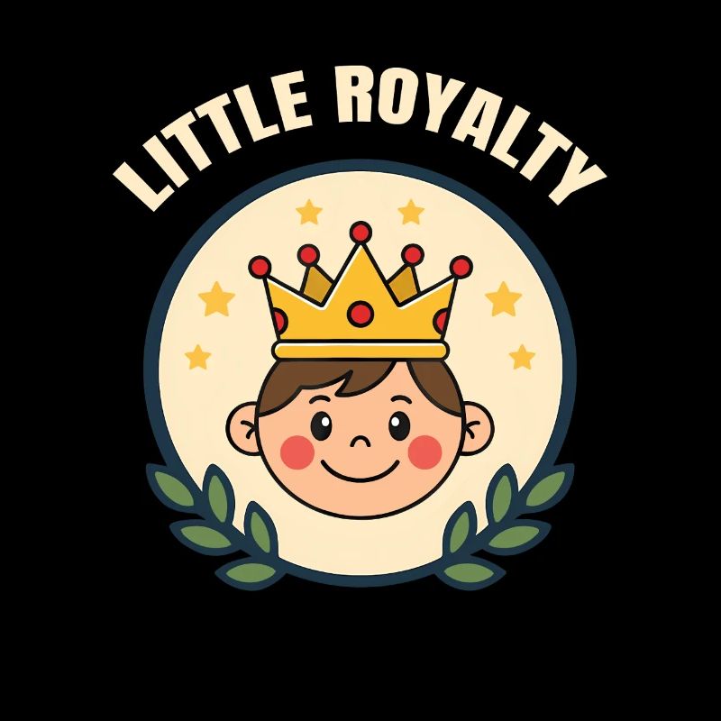 Petite royauté – Garçon mignon avec une couronne