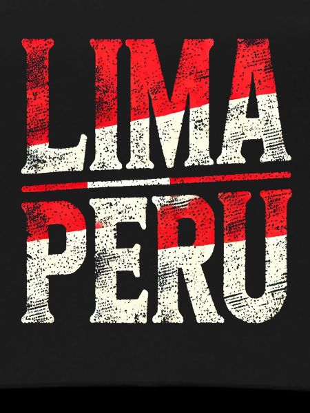Lima Peru Retro Lettering