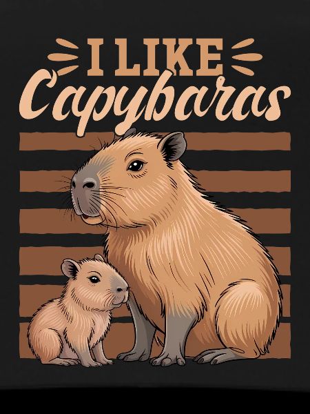 Funny aesthetic Kawaii Capybara