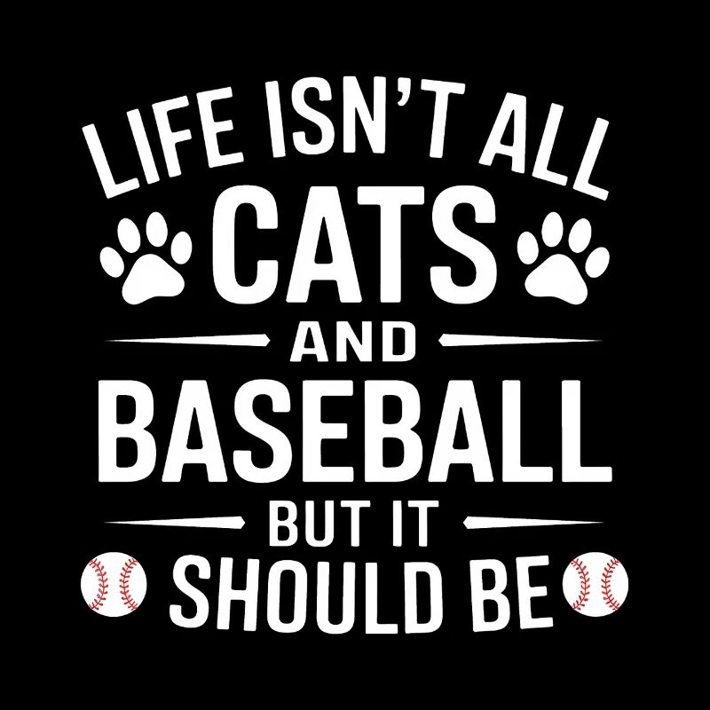 Baseball Saying Cats Funny Baseball Gift