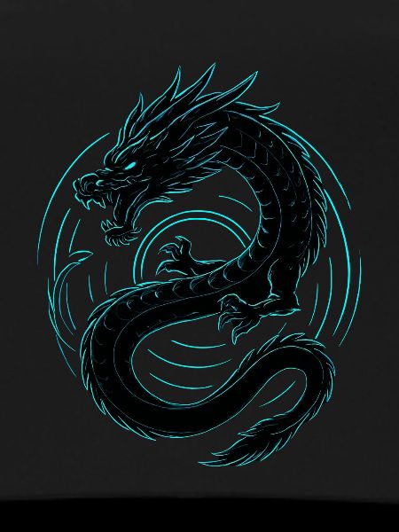 Neon Drache