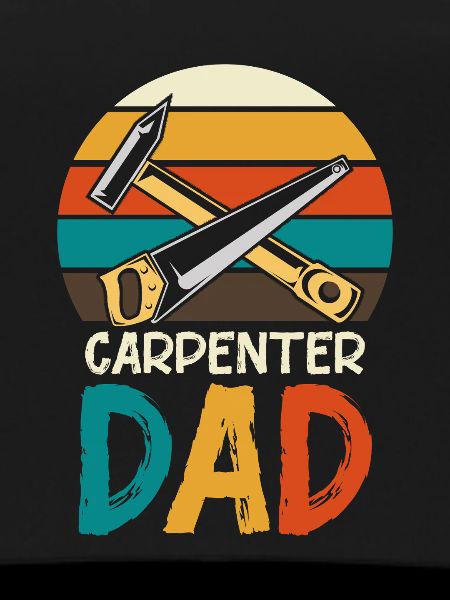 Carpenter Father Retro Tools