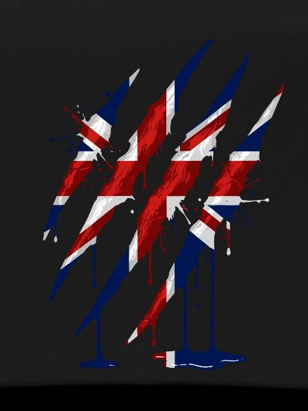 Union Jack Claw Scratch Mark