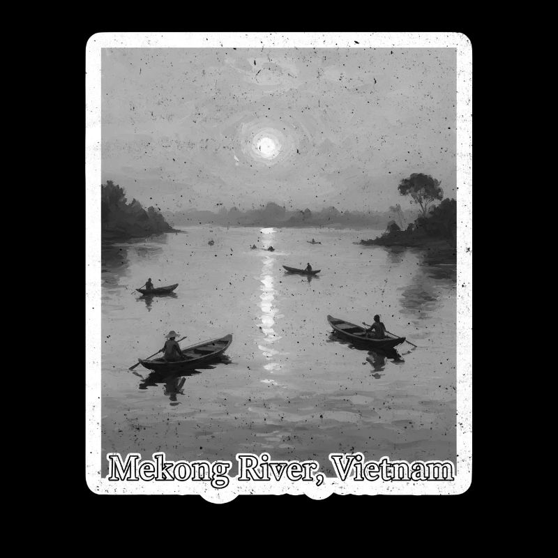 Mekong Moonlight by the River