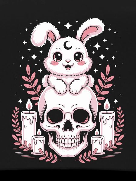 Kawaii Pastel Goth Bunny