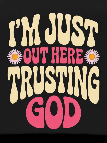 God Trust Motif Shirt