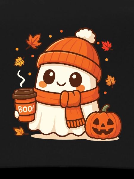 Halloween Coffee Ghost Caffeinated Boo