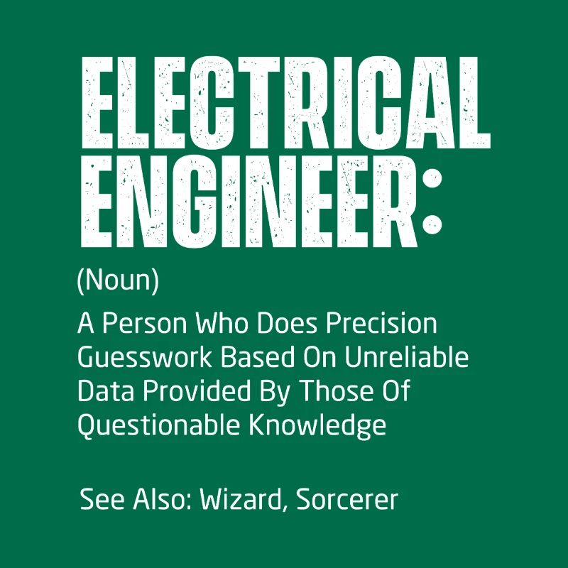 Electrical Engineer Definition Funny STEM Gift