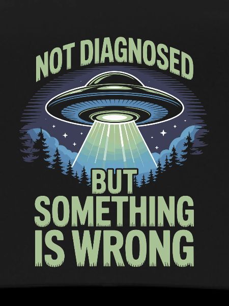 UFO Lichtstrahl über Wald