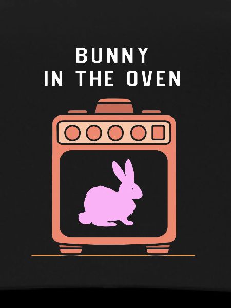 Werdende Mutter Ostern Gender Reveal