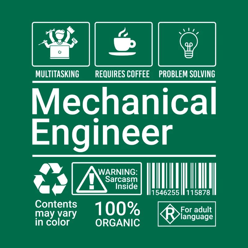 Mechanical Engineer Description Sarcastic Geek