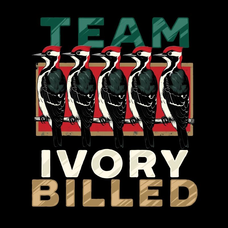 Elfenbein Specht Vogelbeobachter Team Ivory Billed