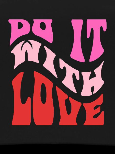 It It Love Retro Lettering