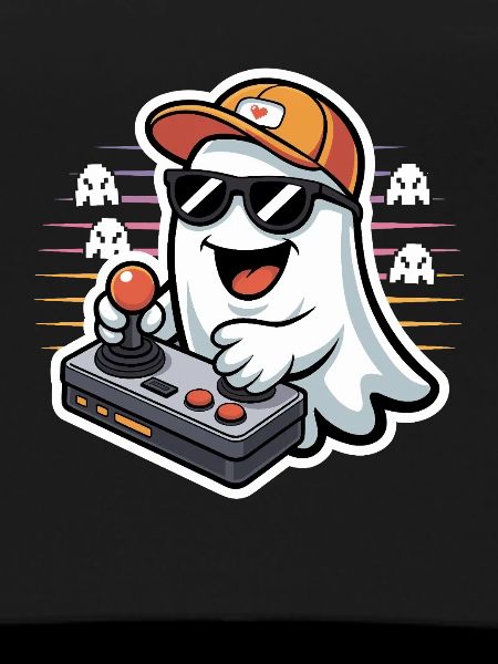 Retro Gamer Halloween Ghost