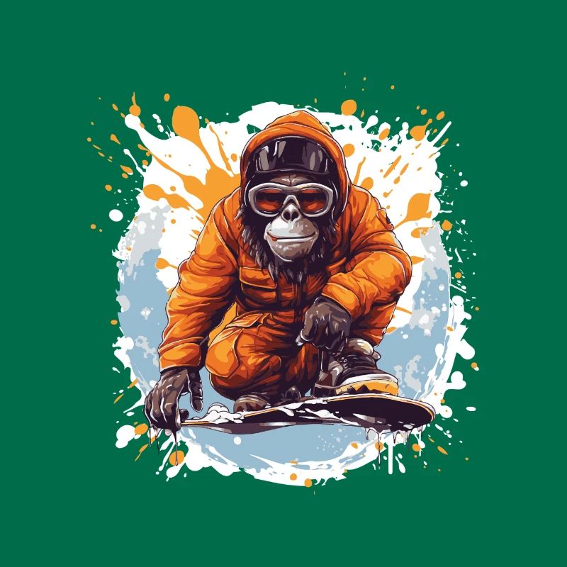 Monkey Snowboard