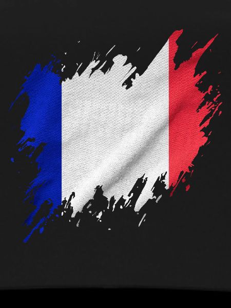 Drapeau français, style déchiré