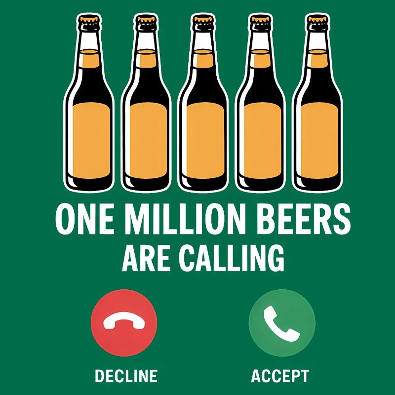 One MIllion Beers is calling - Funny Drinking Mem