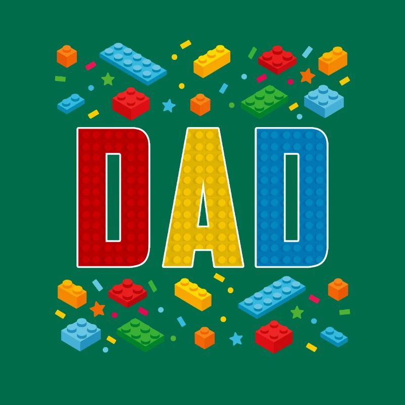 Papa brique constructeur paternité bâtiment de bloc