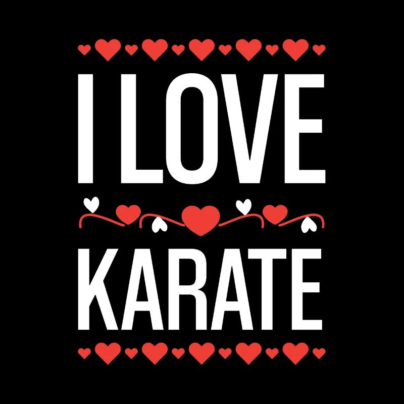 I Love Karate Herzdesign
