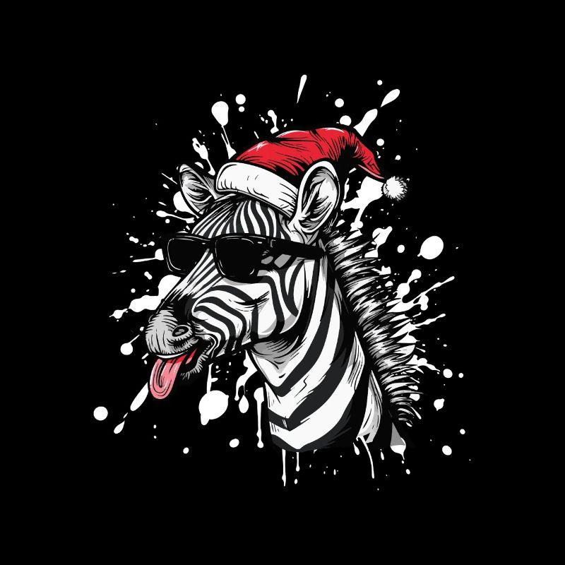 Zebra Christmas Funny
