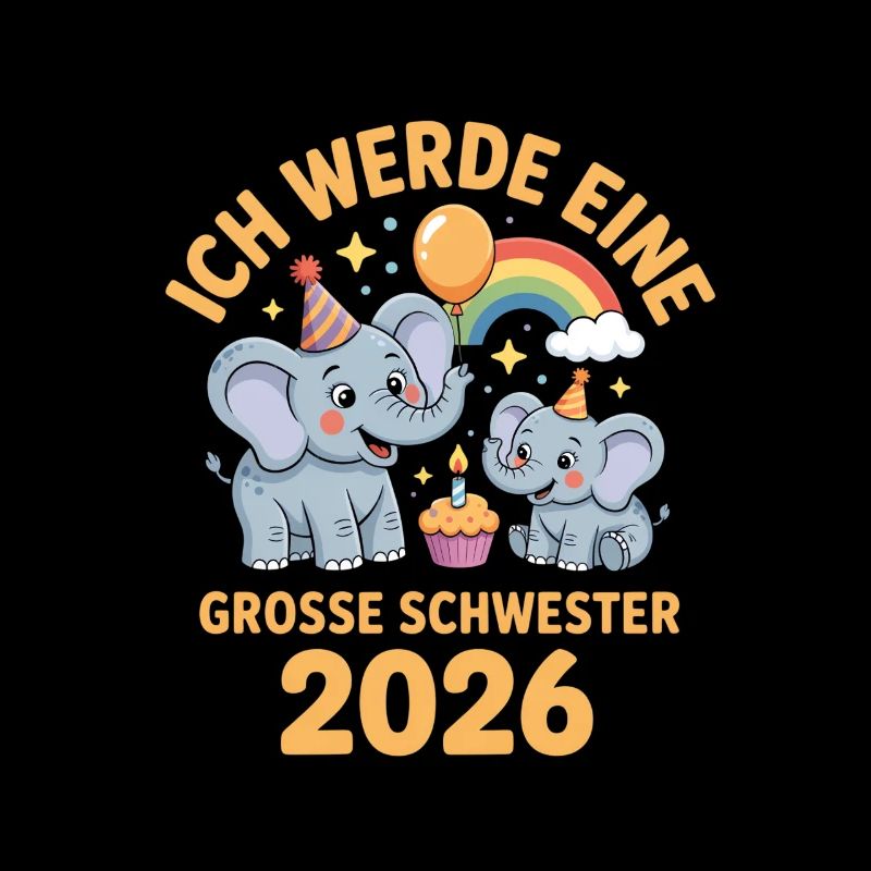 Ich werde eine grosse Schwester 2026 Elefant