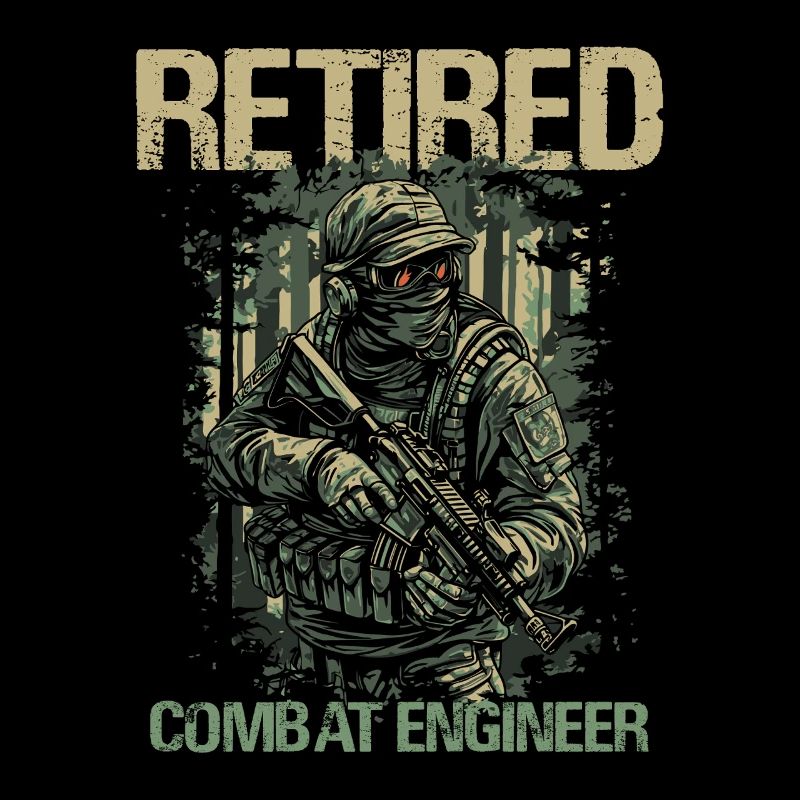 Calm Combat Engineer Illustration