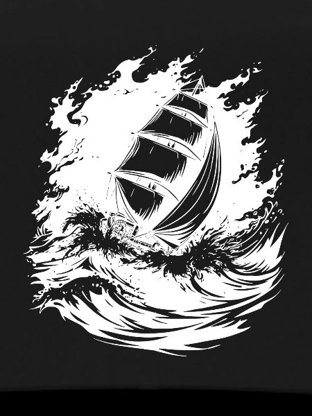 Energetic Sailing Art Sailor
