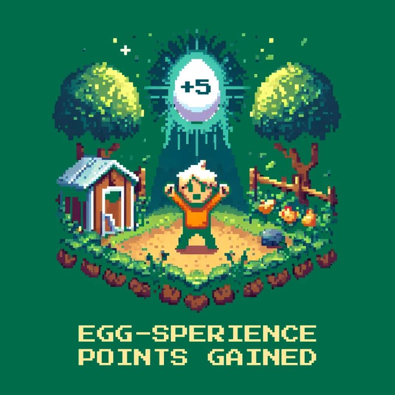 Egg-sperience points collected | Level Up Humor