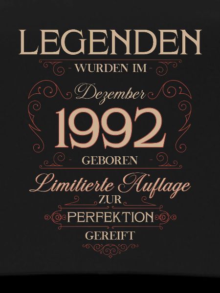 33rd Birthday Legend December 1992