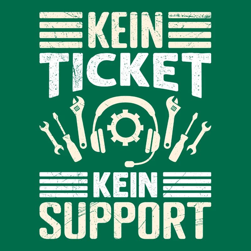 Nerd Computer NO TICKET NO SUPPORT FUNNY