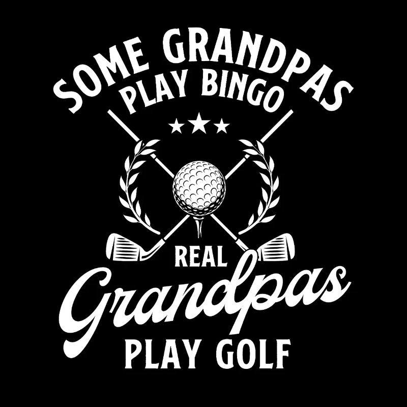 Echte Opas spielen Golf Lustiger Golfer Opa Witz