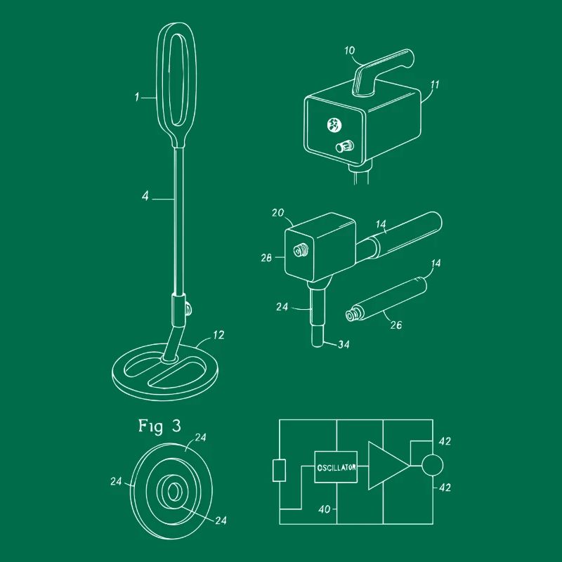 Plan de détection de métaux Fig. 3 Conception