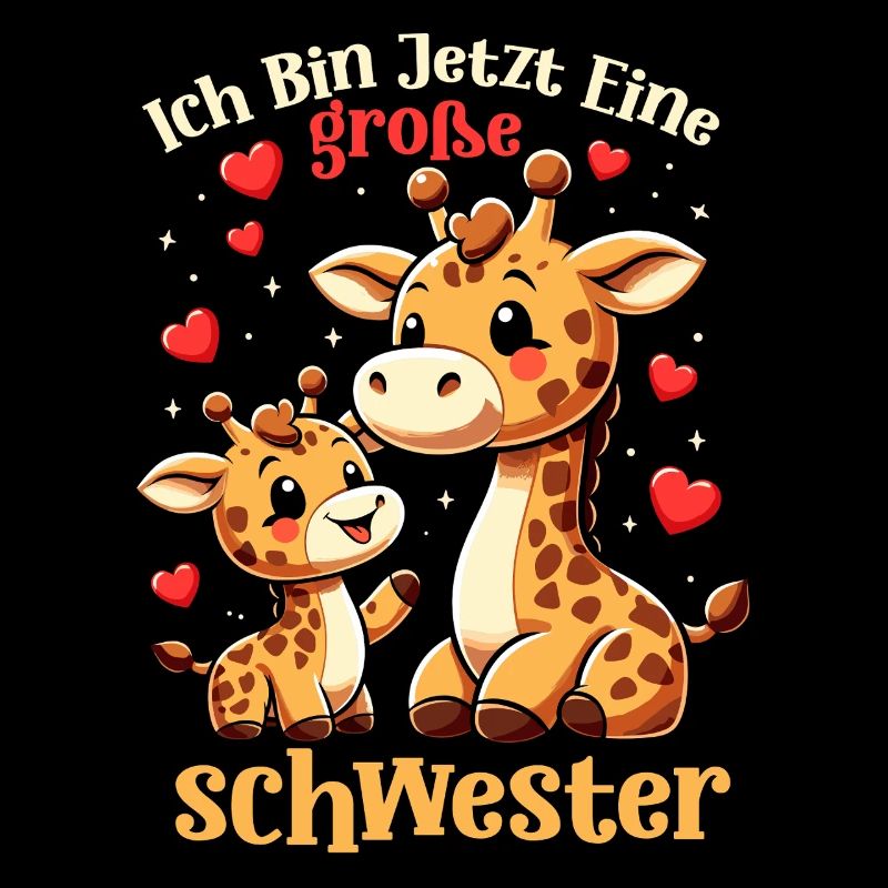 I'm a big sister giraffes