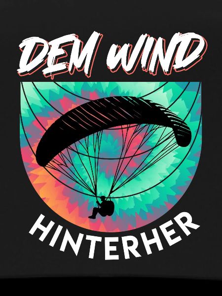 Paraglider FOLLOWING THE WIND Funny