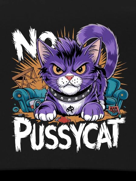 No Pussycat Rebellious Fighting Cat