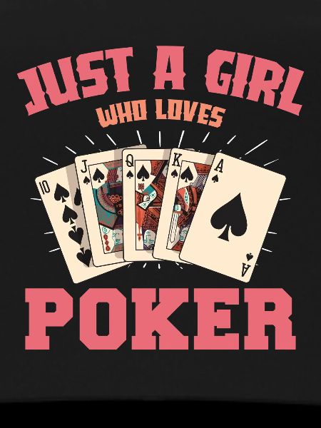 Nur ein Mädchen Pokerkarten