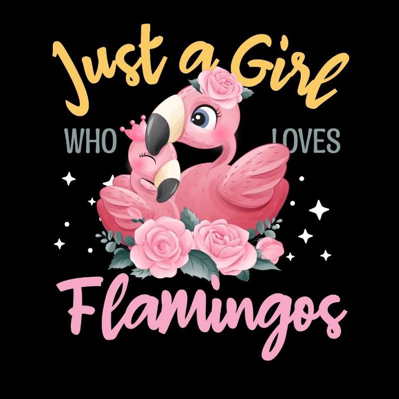 Nur ein Mädchen liebt Flamingos