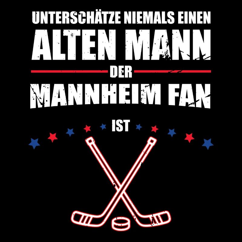 Alter Mann - Mannheim Eishockey Fan | Retro