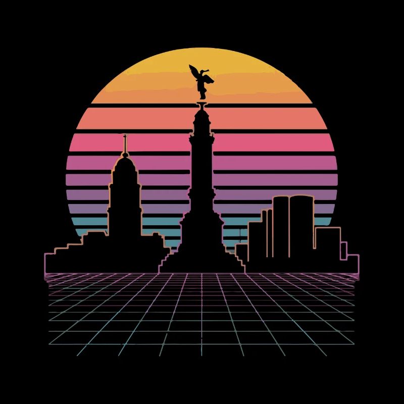 Skyline du coucher de soleil - Mexico