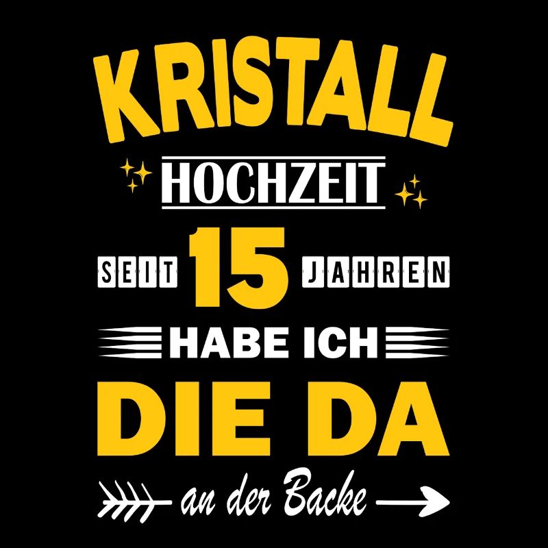Kristallhochzeit 15 Hochzeitstag Jahrestag Ehemann