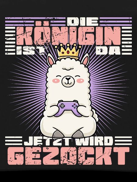 Gamer Llama Queen