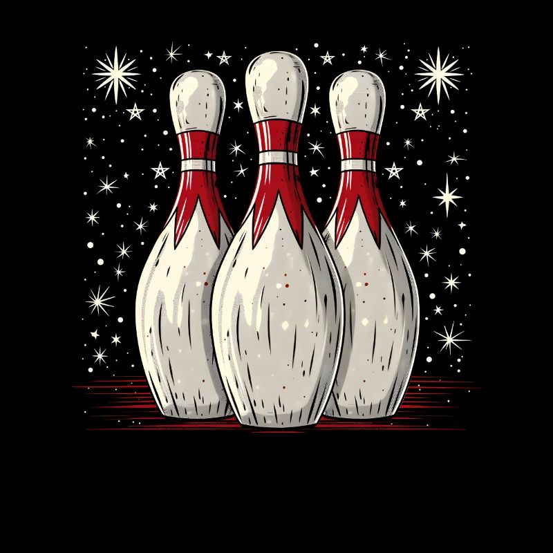 Quilles de bowling de dessin animé