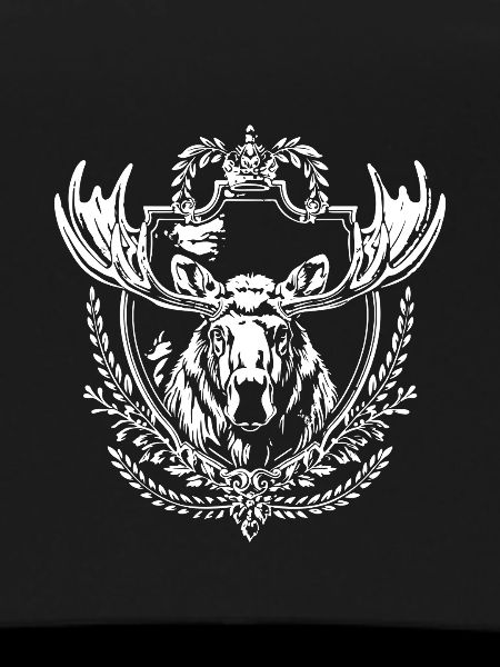 Hirschgeweih Emblem Kranz