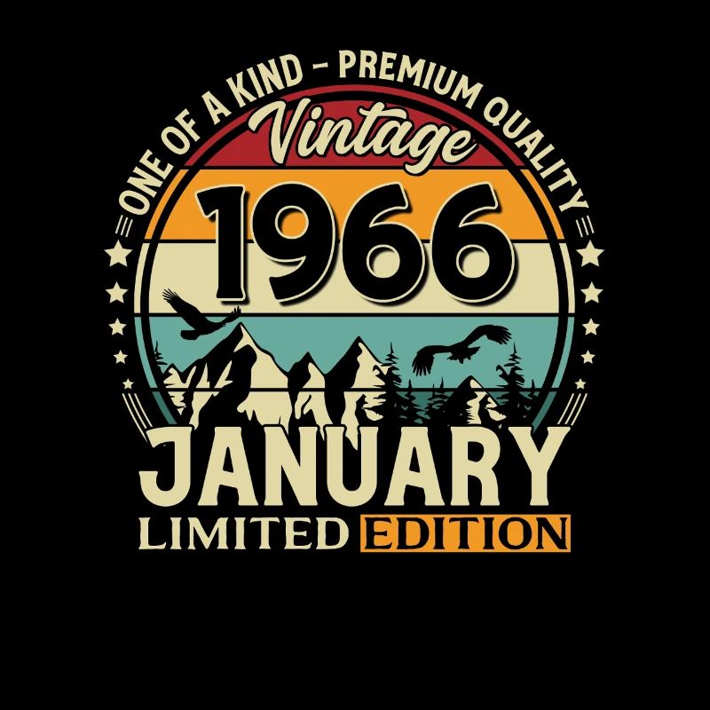 196660e anniversaire Millésime janvier 1966